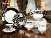 Imported Luxury Johnson Brothers–Inspired 24-Piece Fine Dining Tea Set