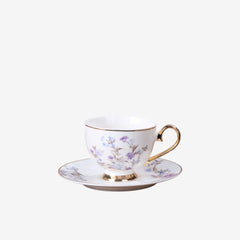 Johnson Bros Inspired 12-Piece Floral Cups & Saucers Set – Elegant Imported Cup & Saucers Set for Home & Gifting