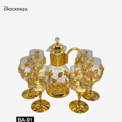 Luxury Golden Water Set (7 Pcs) – Elegant Dining & Serving Essential
