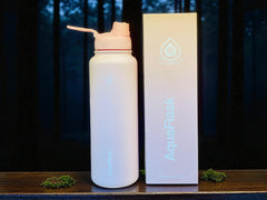 Sweat in Style – AquaFlask Insulated 40OZ Dream Pink bottle for Workout Queens