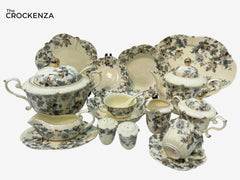 Imported Premium 75 Pcs Dinner Set for 8-persons Serving - Inspired by Royal Albert England