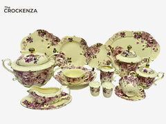 Imported Premium 75 Pcs Dinner Set for 8-persons Serving - Inspired by Royal Albert England
