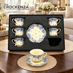 Luxury 12 Pcs Floral Cup & Saucer Set
