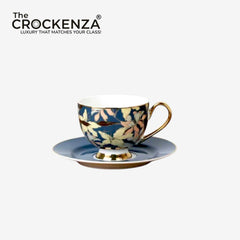 Johnson Bros Inspired 12-Piece Floral Cups & Saucers Set – Premium Floral Tea Set