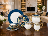 Imported Luxury Johnson Brothers–Inspired Fine Dining Set 24-Piece