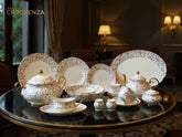 Imported Premium 75 Pcs Dinner Set for 8-persons Serving - Inspired by Royal Albert England