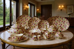 Imported Premium Royal Albert style 75 Pcs Dinner Set - 8 Person Serving