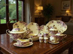 Imported Premium 75 Pcs Dinner Set for 8-persons Serving - Inspired by Royal Albert England