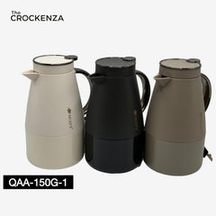 Premium MIXFF Thermal Coffee & Tea Carafe – Double Wall Insulated Thermos Jug with Lid- 1 Ltr