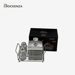 Luxury Acrylic 3-Piece Cruet Set – Premium Dining Table Condiment Set
