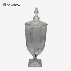 Luxury Crystal Glass Beverage Dispenser with Tap – Premium Drink Dispenser