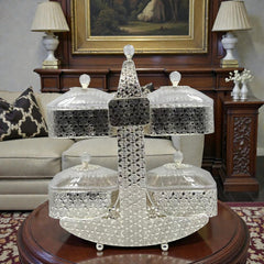 Golden Dry Fruit & Candy Tray – Elegant Serving & Gifting Choice