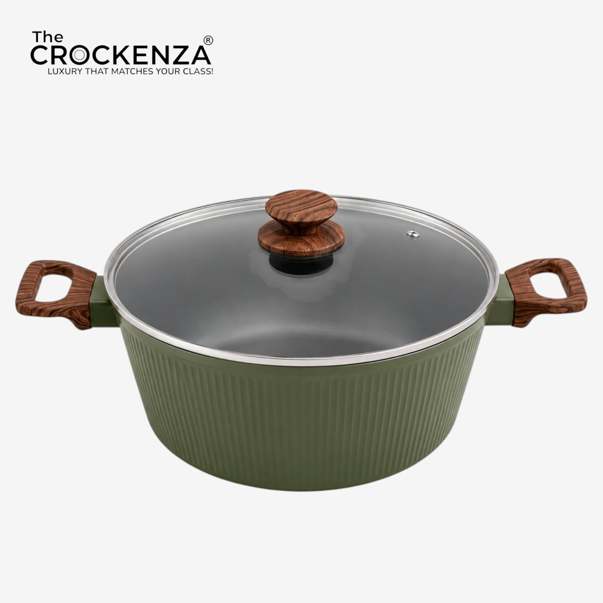 Luxury Baroly Non-Stick Casserole with Glass Lid | Induction Compatible | 24CM & 28CM