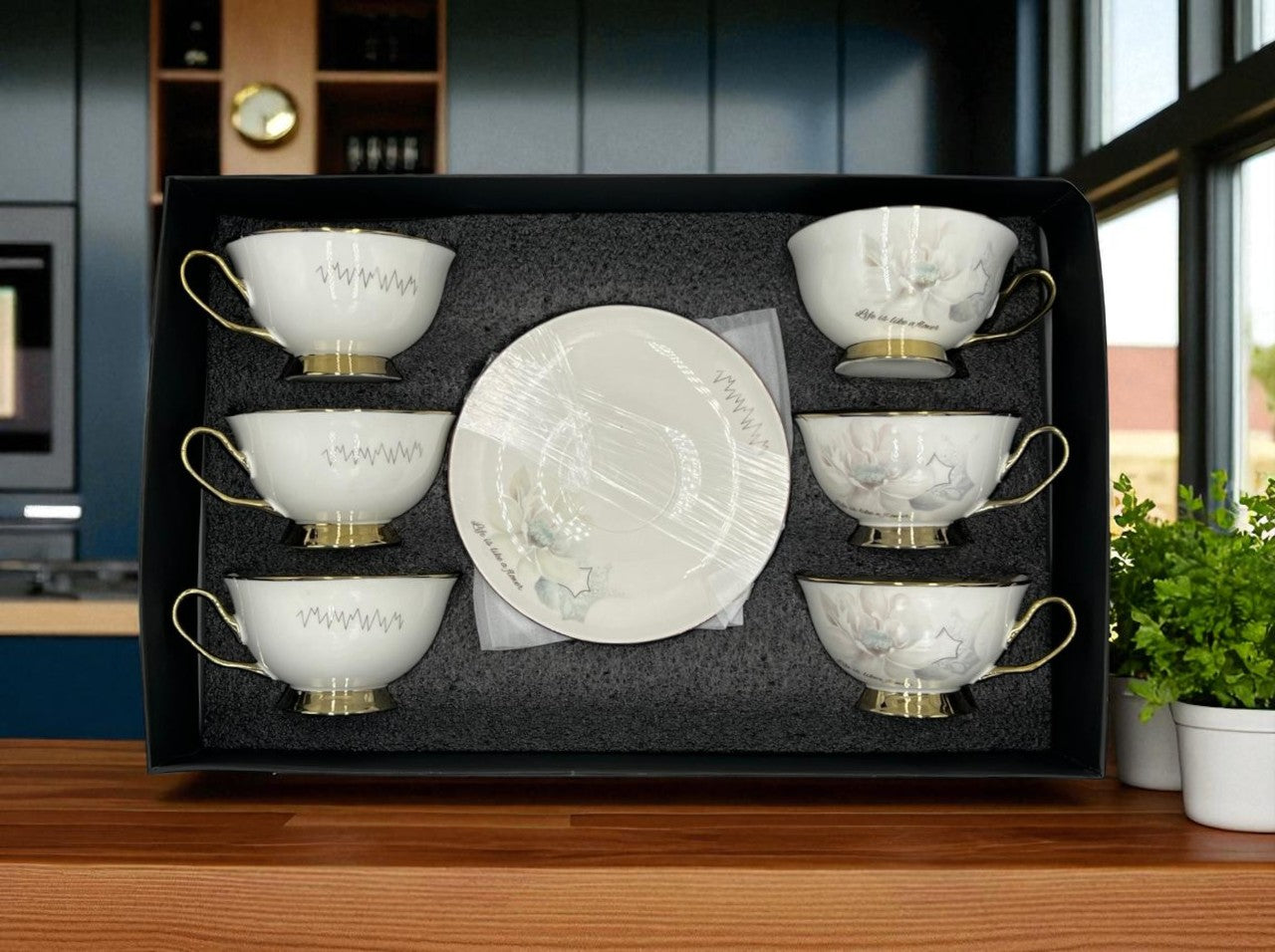 Imperial Elegance Cup & Saucer Set 12 (Pcs)