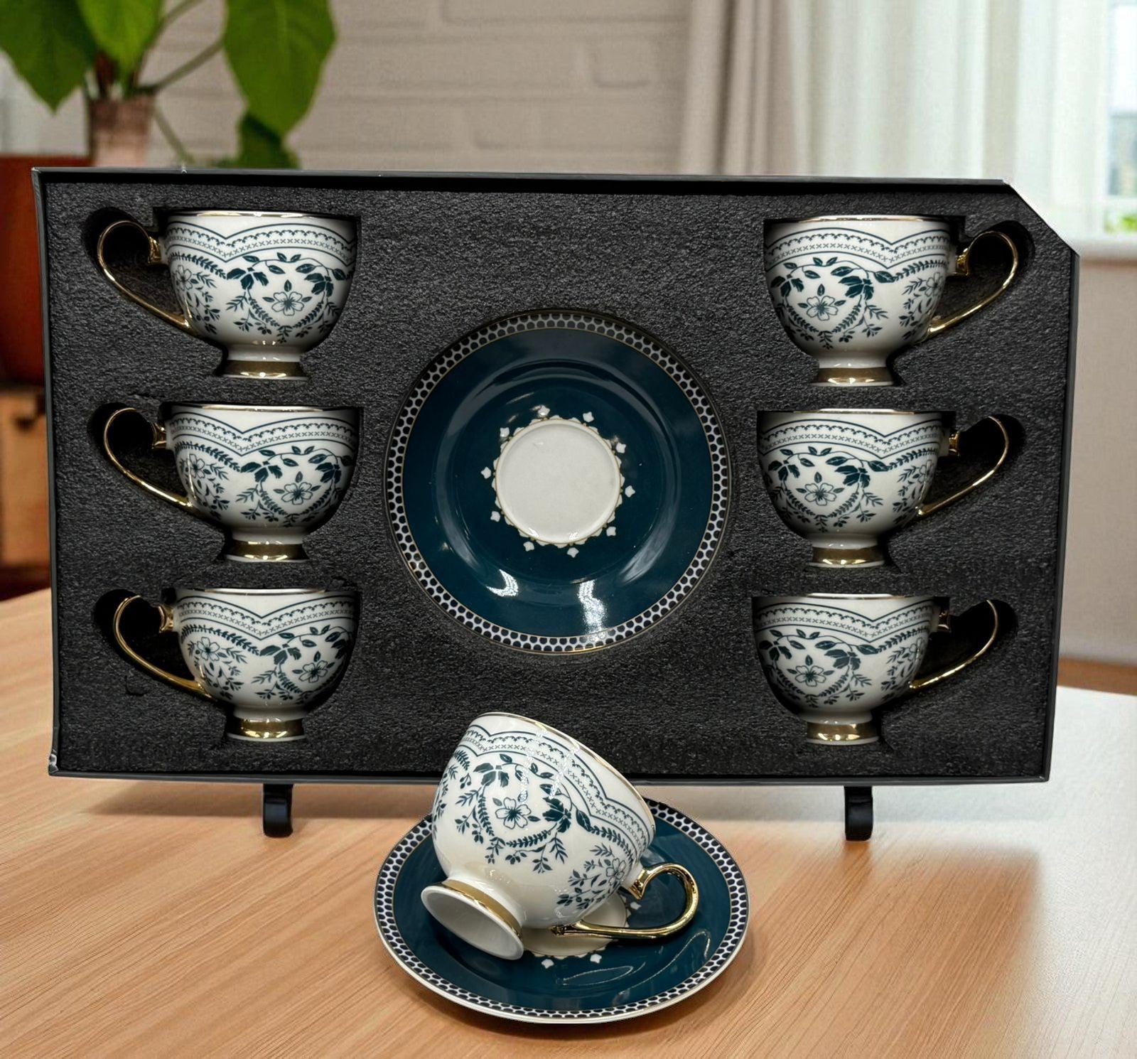 Savor & Serve – Luxury Cups & Saucers 12 (Pcs)