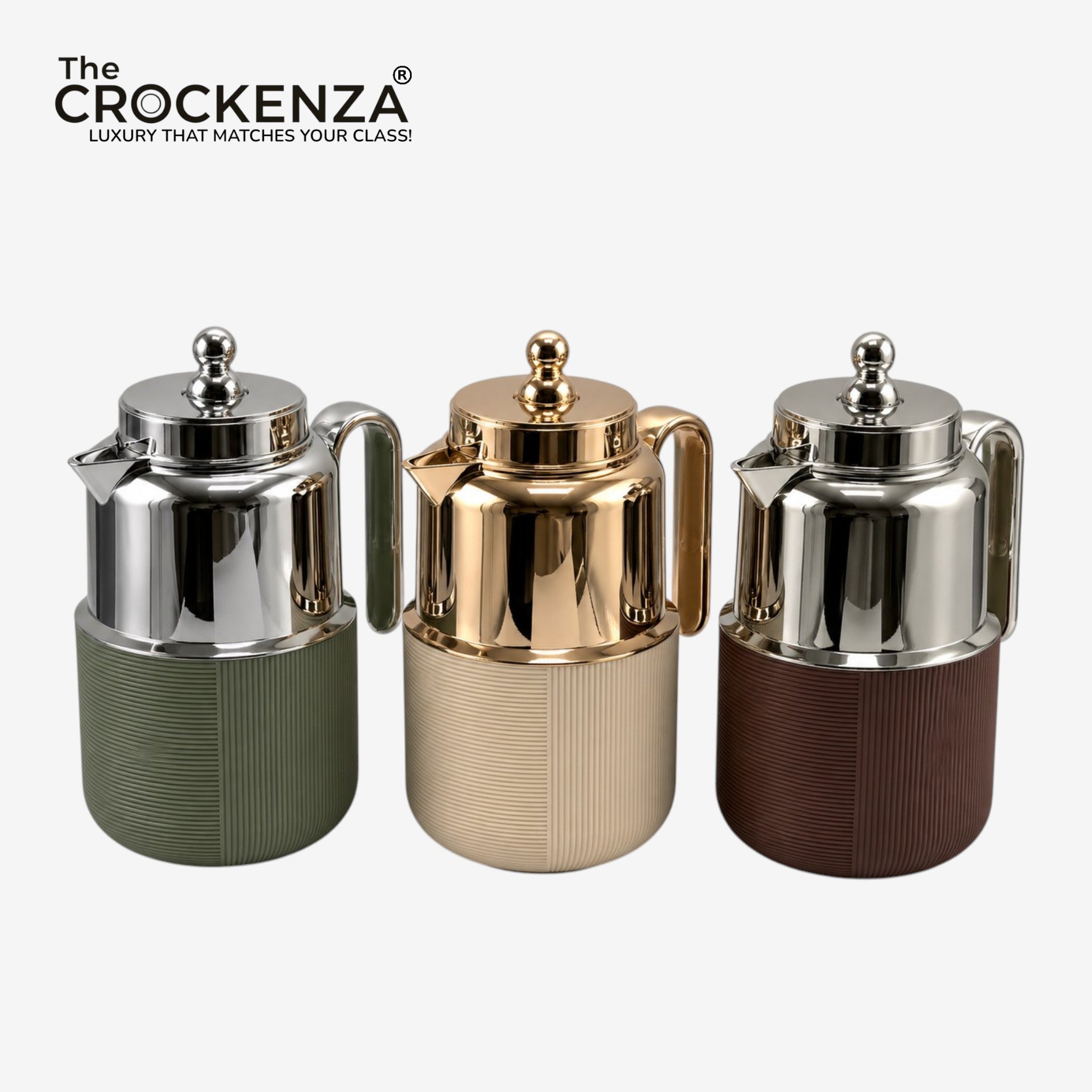 Luxury 1L Insulated Thermos Flask – Premium Hot & Cold Tea & Coffee Pot