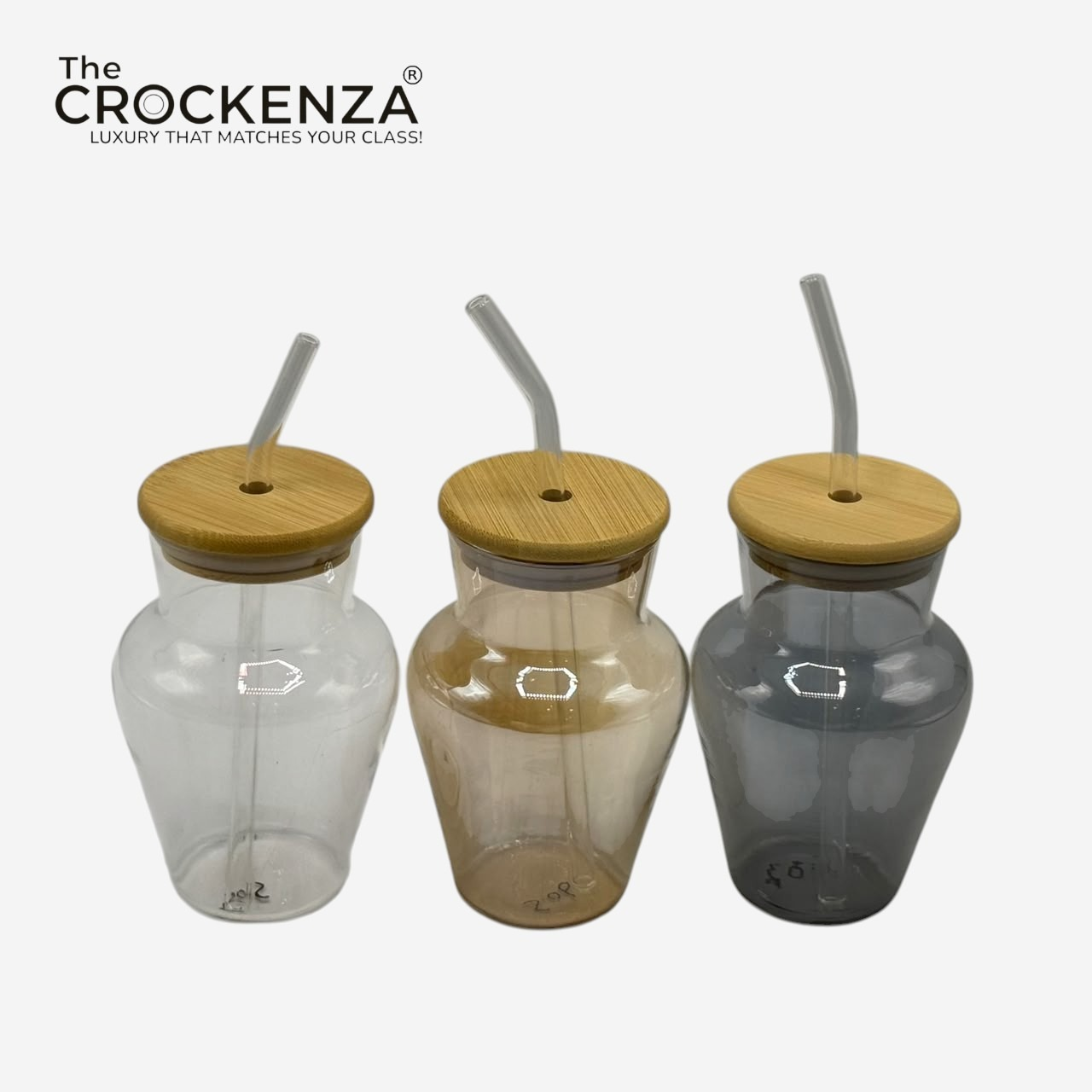 Luxury Glass Sipper with Bamboo Lid & Reusable Glass Straw