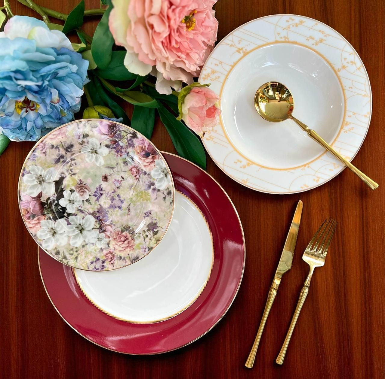 Luxury 18-Piece Plate Set – Ideal for 6-Person Table Setting