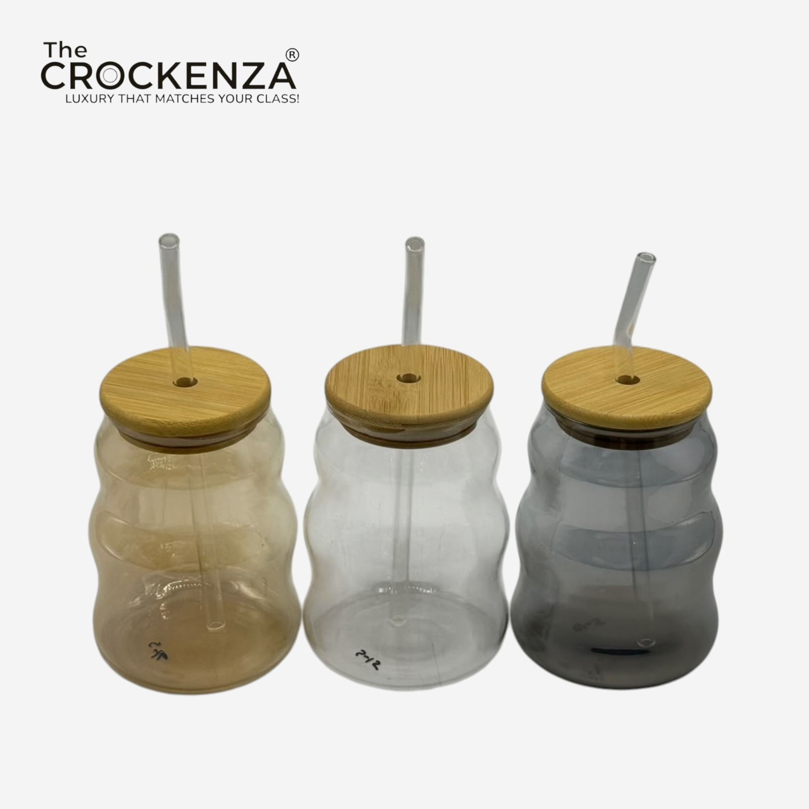 Luxury Glass Sipper with Bamboo Lid & Reusable Glass Straw