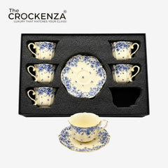 Luxury 12 Pcs Floral Cup & Saucer Set