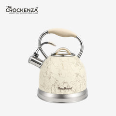 Luxury HausRoland 3L Stainless Steel Whistling Tea Kettle | Wood-Grain Handle