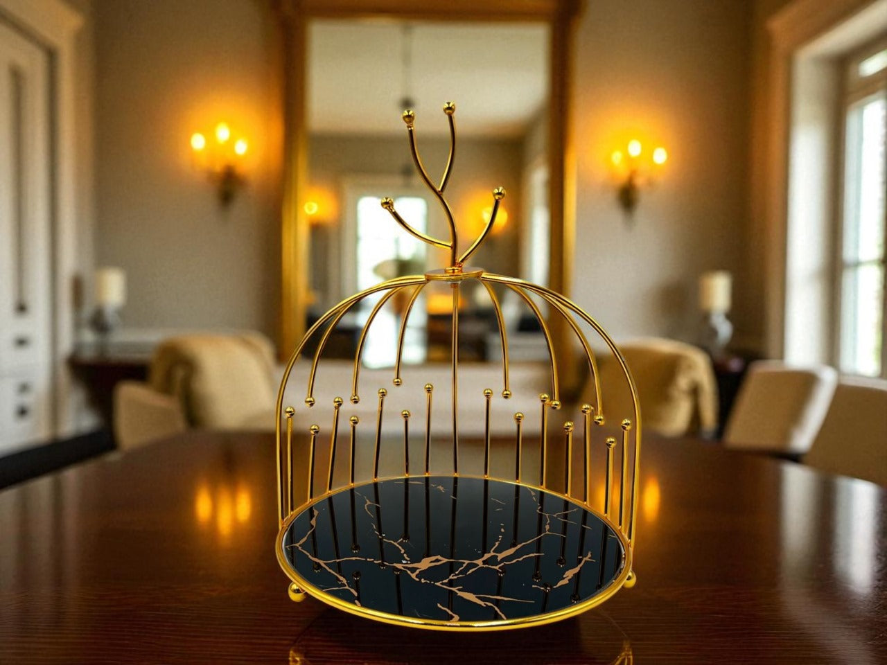 Gold Pastry Serving Stand – Elegant Dessert & Luxury Tableware