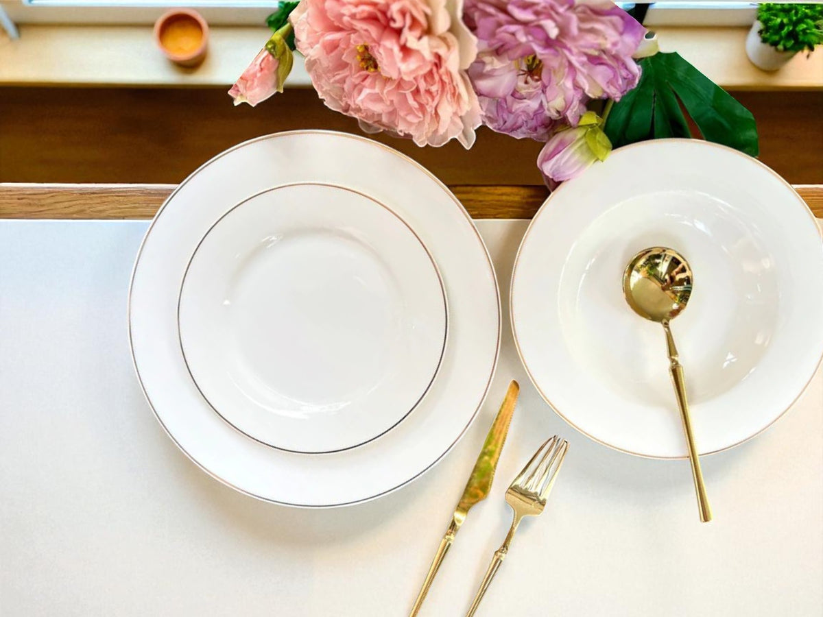 Luxury 18-Piece Plate Set – Ideal for 6-Person Table Setting (DS-Gold)