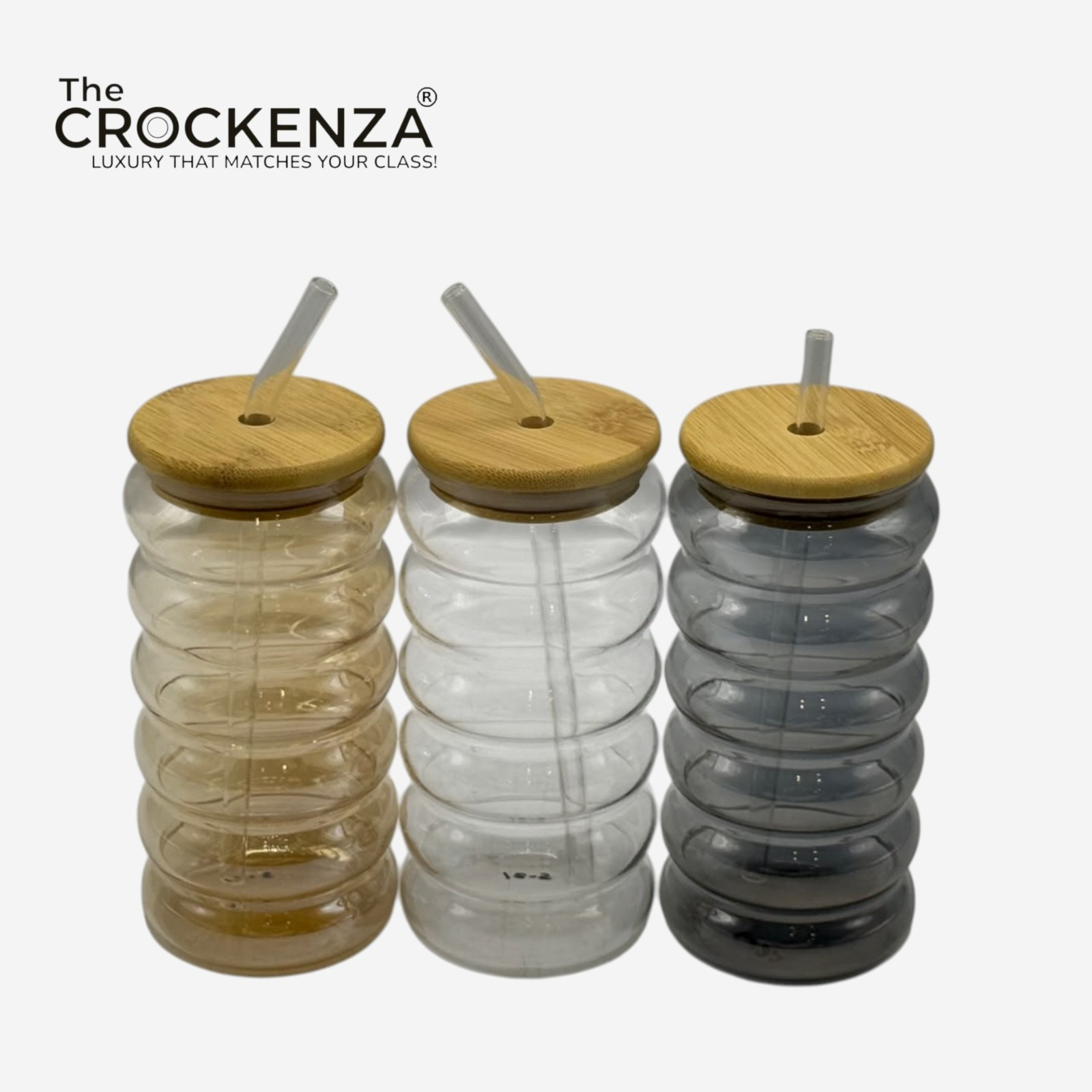Luxury Glass Sipper with Bamboo Lid & Reusable Glass Straw