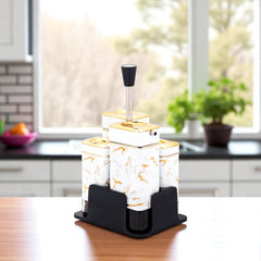 Elegant Condiment Jar Set – Perfect for Sauces, Spices & More
