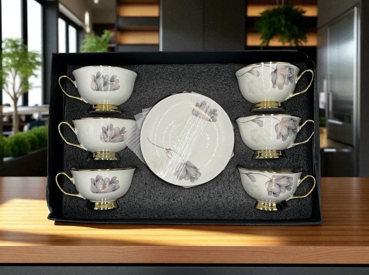 Imperial Elegance Cup & Saucer Set 12 (Pcs)