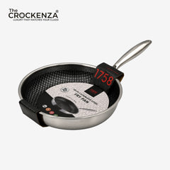 OSFE 26CM Tri-Ply Stainless Steel Fry Pan – Premium Honeycomb Cooking Pan