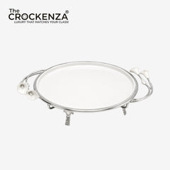 Imperial Calla Lily Round Porcelain Serving Tray - Luxury Table Centerpiece (Copy)
