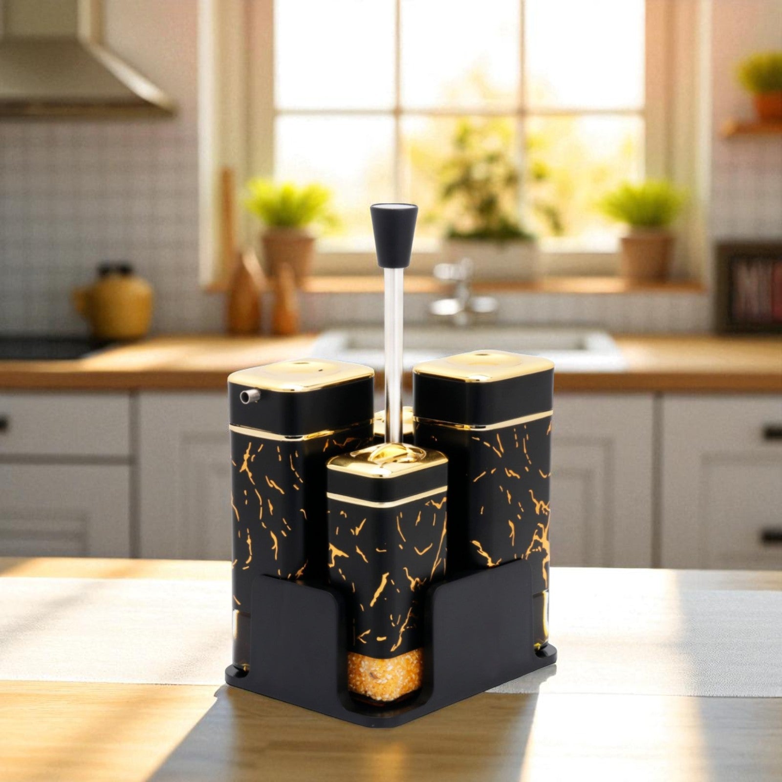 Elegant Condiment Jar Set – Perfect for Sauces, Spices & More