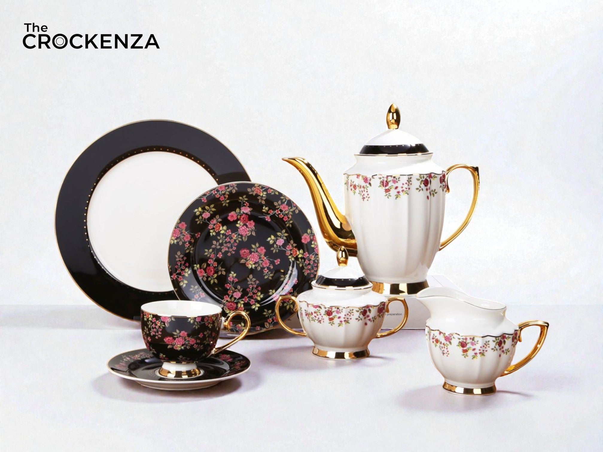 Imported Luxury Johnson Brothers–Inspired Fine Dining Set 24-Piece