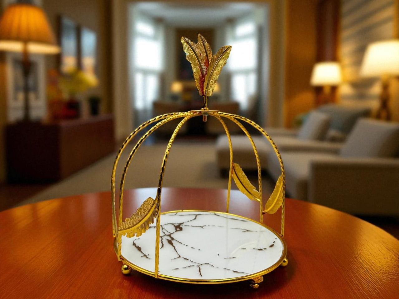 Gold Pastry Serving Stand – Elegant Dessert & Luxury Tableware