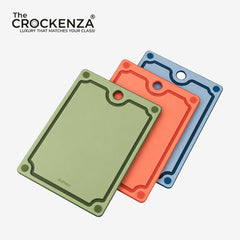 Premium 3-Piece Cutting Board Set – Non-Slip Chopping Boards with Juice Grooves & Hanging Holes