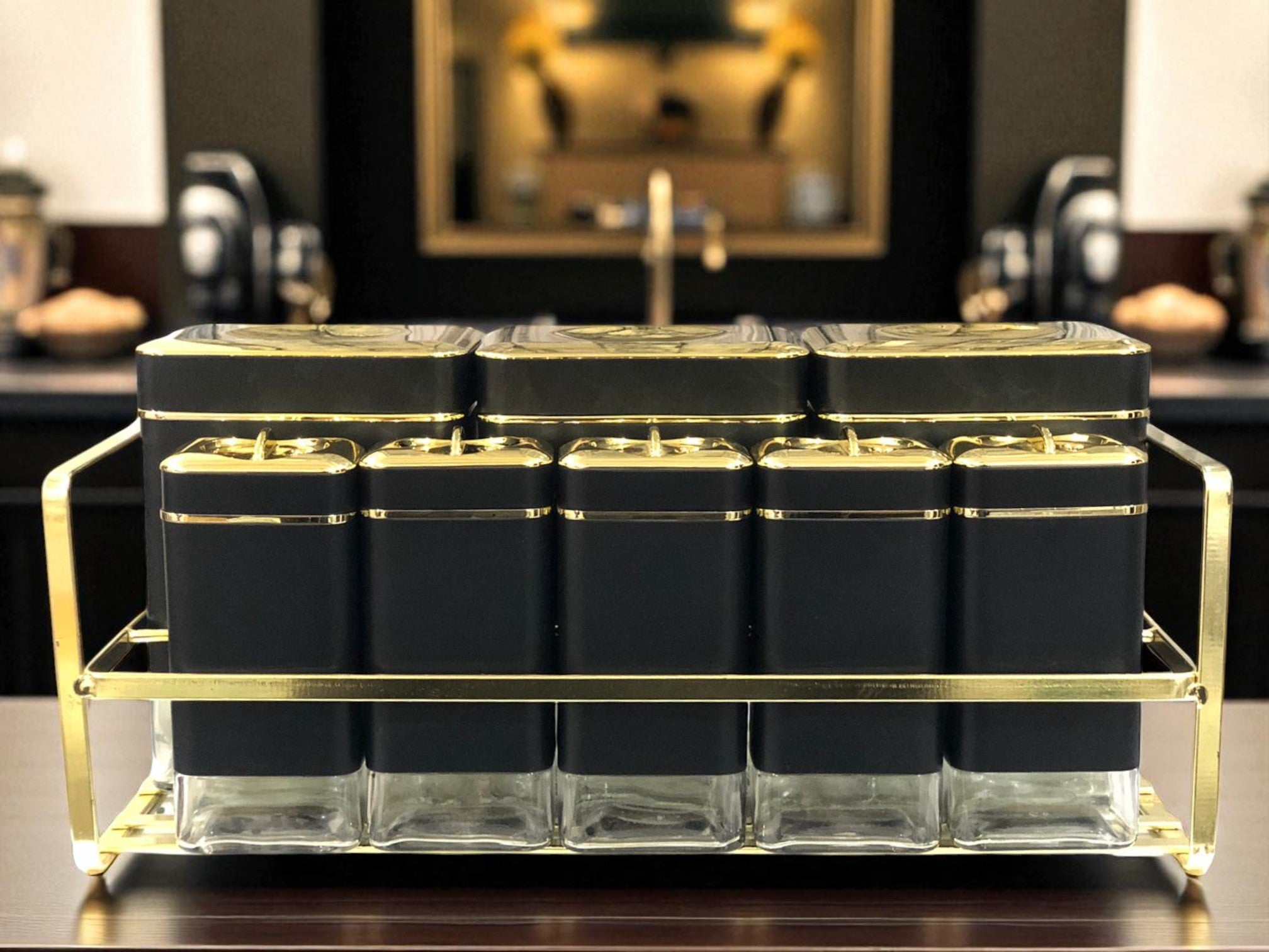 Premium 8-Piece Storage Canister Set for an Organized Kitchen