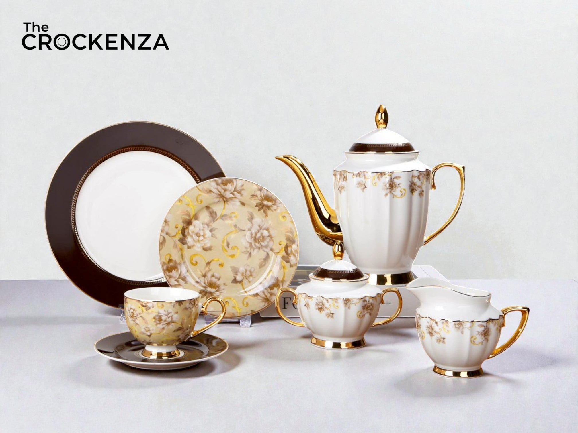 Imported Luxury Johnson Brothers–Inspired Fine Dining Set 24-Piece