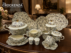 Imported Premium 75 Pcs Dinner Set for 8-persons Serving - Inspired by Royal Albert England