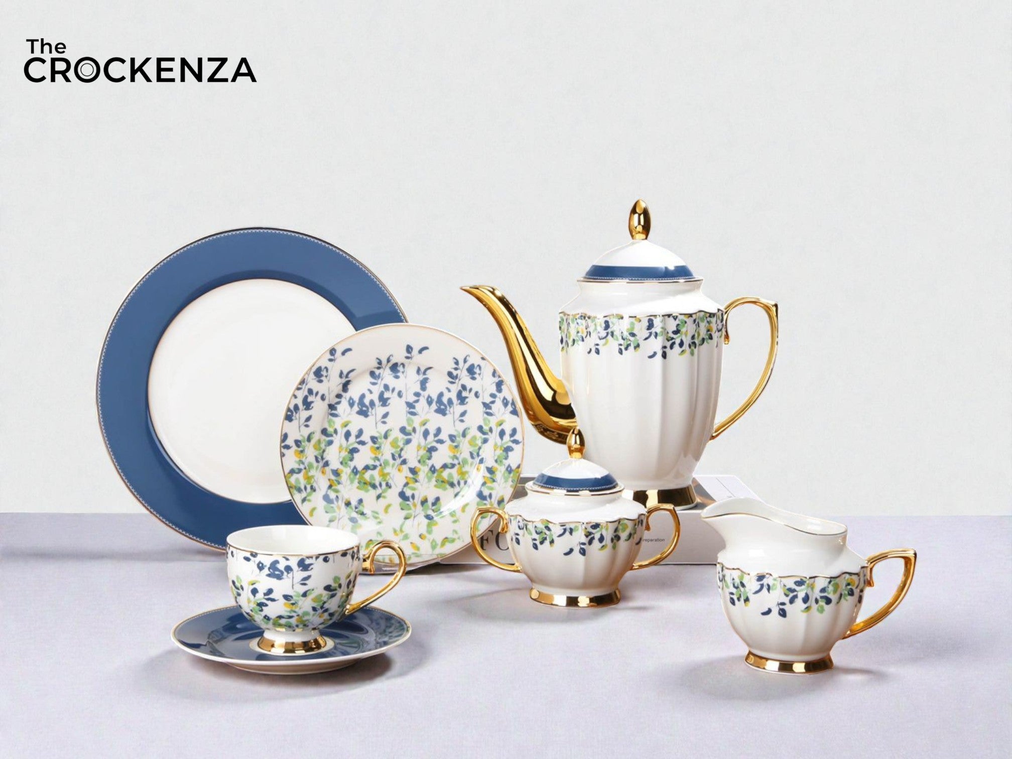 Imported Luxury Johnson Brothers–Inspired Fine Dining Set 24-Piece