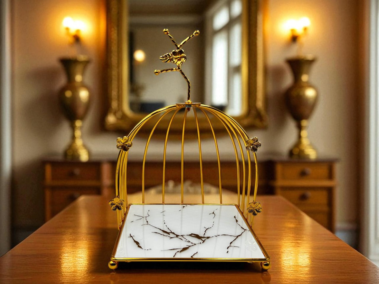 Gold Pastry Serving Stand – Elegant Dessert & Luxury Tableware