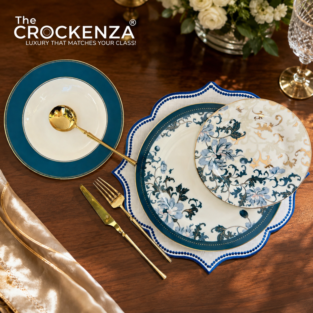 Luxury Johnson Bros inspired 18-Piece Plate Set – Ideal for 6-Person Table Setting