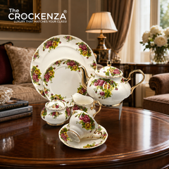 Royal Elegance - Royal Albert Inspired Old Country Roses 24 Piece Tea Set