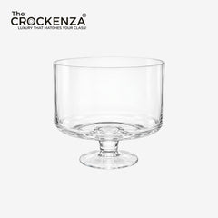 3-Liter Elegant Glass Trifle Bowl with Pedestal Base – Large Crystal-Clear Serving Dish for Desserts, Fruits, & Layered Cakes