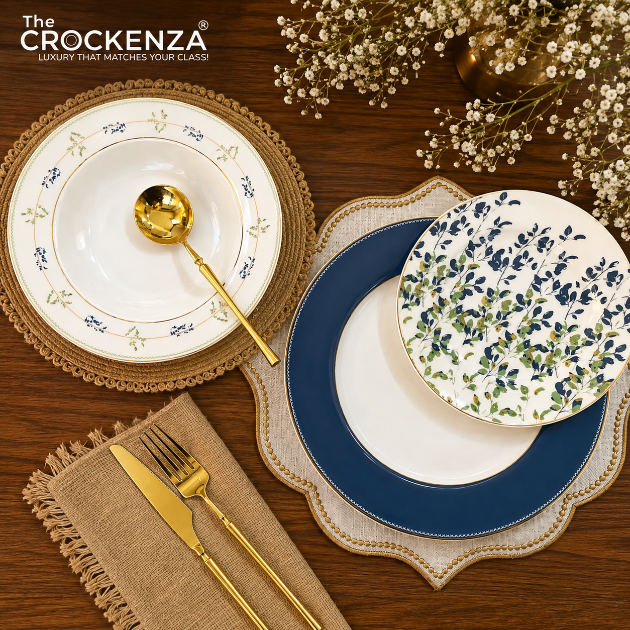 Luxury Johnson Bros inspired 18-Piece Plate Set – Ideal for 6-Person Table Setting