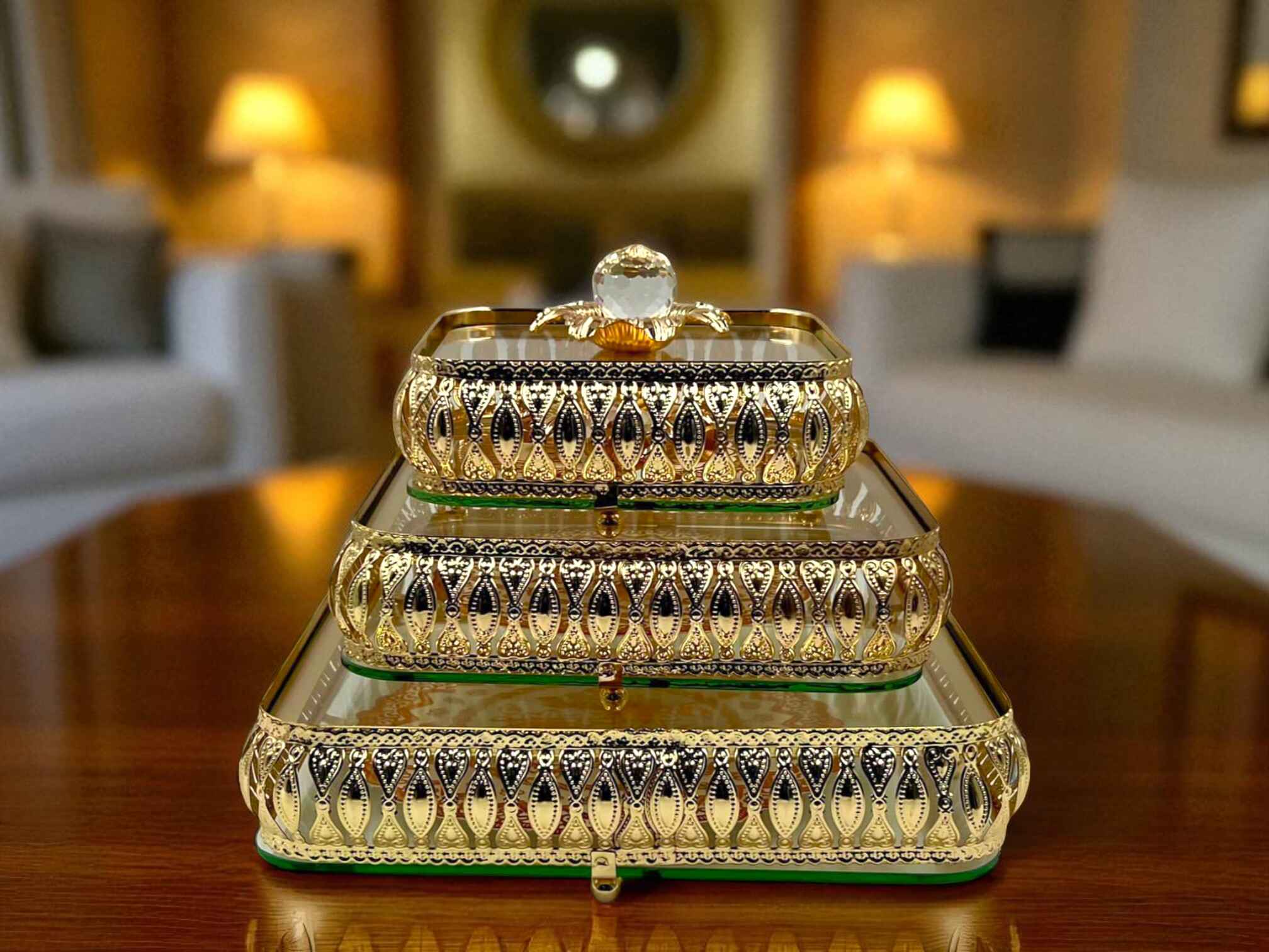 Premium Candy Dish Set – 3-Piece Decorative Tableware