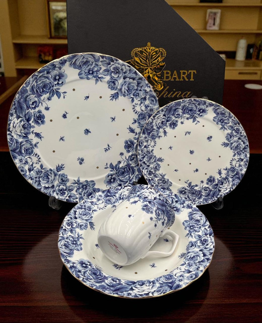 Royal Elegance Floral Plate Set – Inspired by Royal Albert 24 (Pcs)
