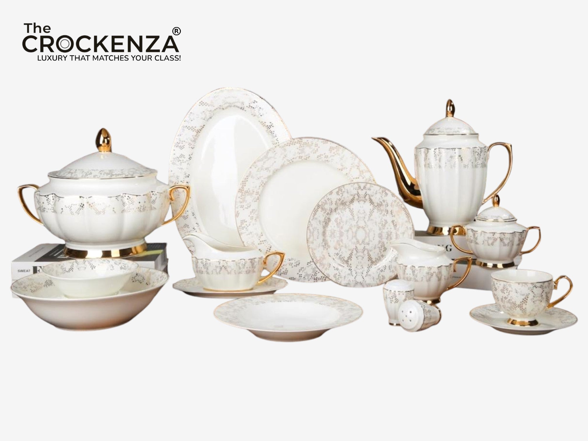 Imported Johnson Bros inspired Luxury Floral Dining Set - Available in two serving sizes