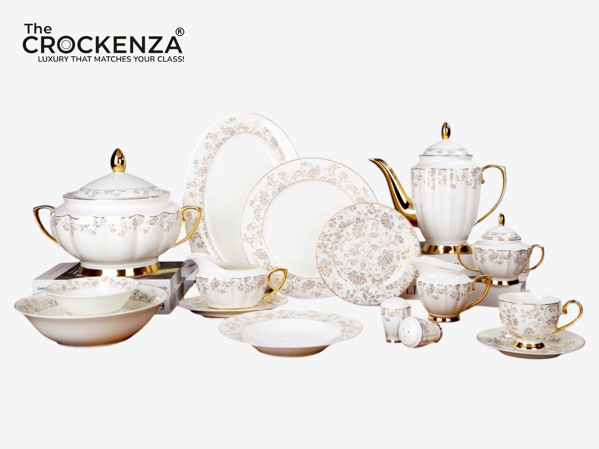 Imported Johnson Bros inspired Luxury Floral Dining Set - Available in two serving sizes