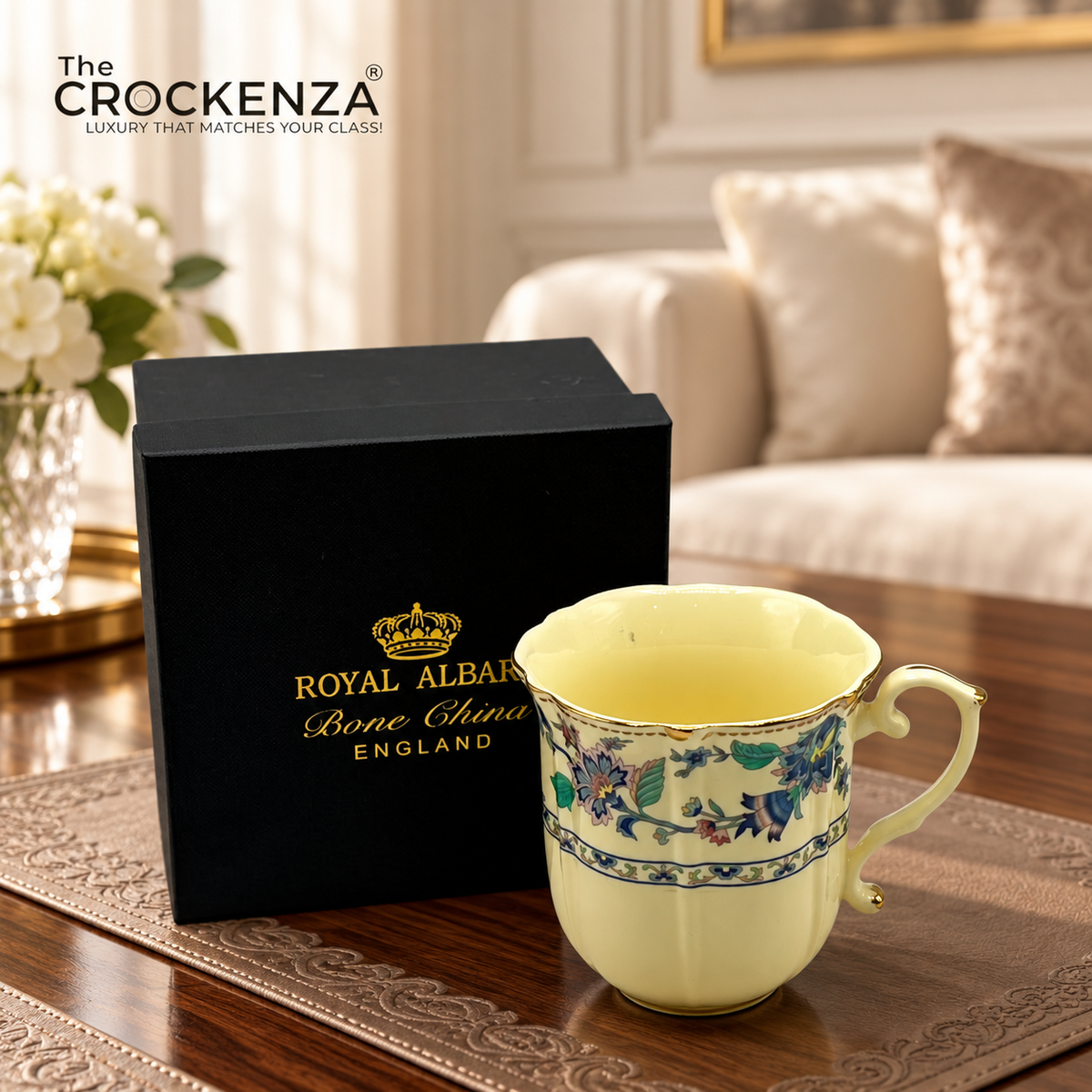 Royal Albert-Inspired Luxury Floral Mug – Single Piece